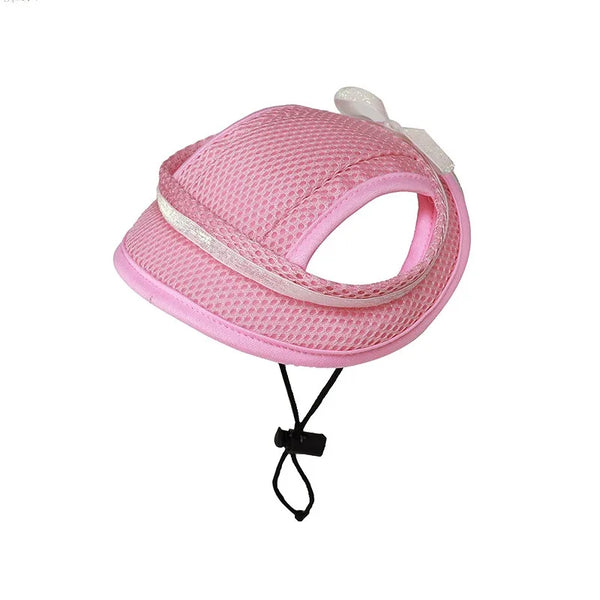 Summer Pet Baseball Cap Hat For Outdoors-Adjustable and for Small, Medium, and Large Dogs